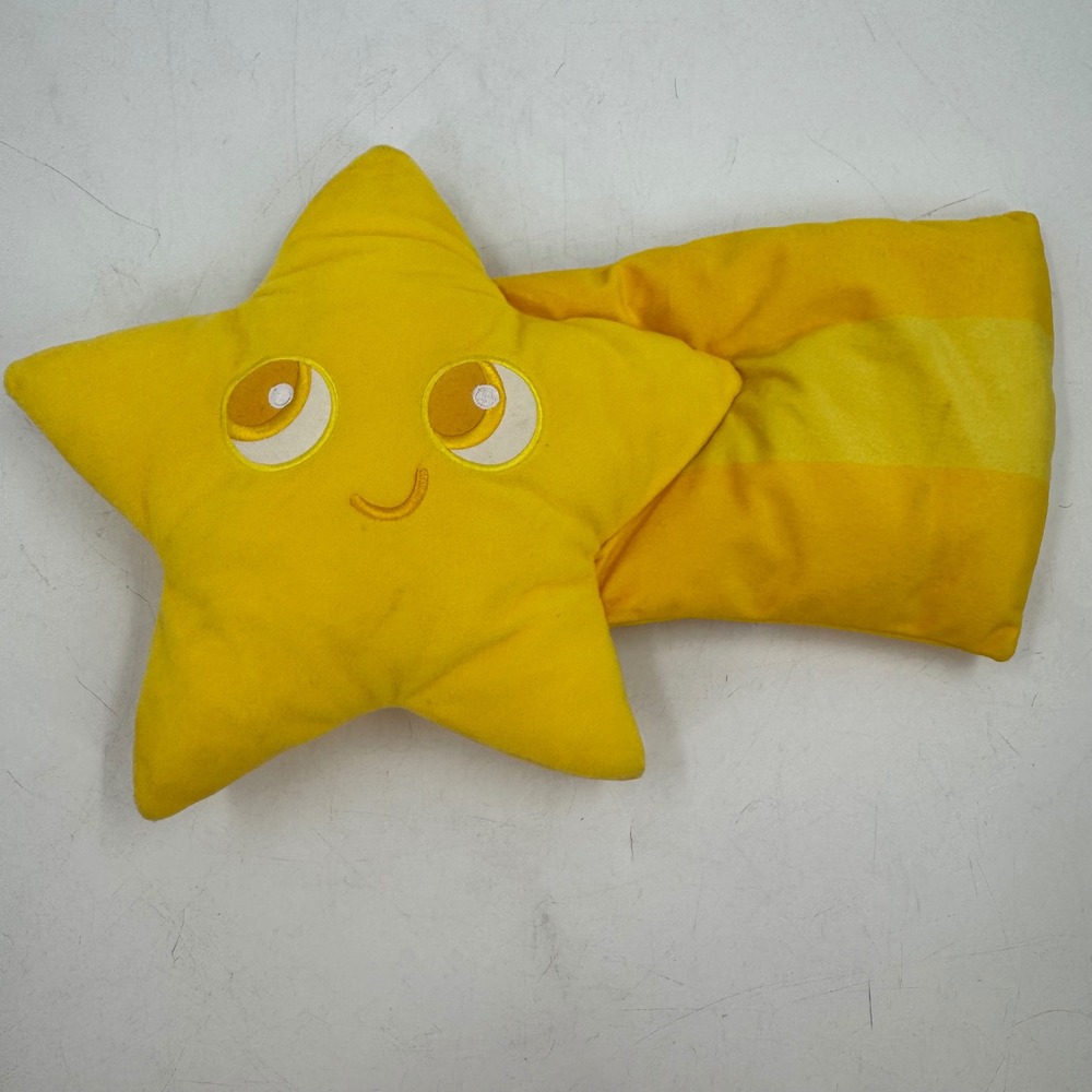 Disney Pixar Pier Yellow Star Plush Pillow Toy Face Tail Stuffed